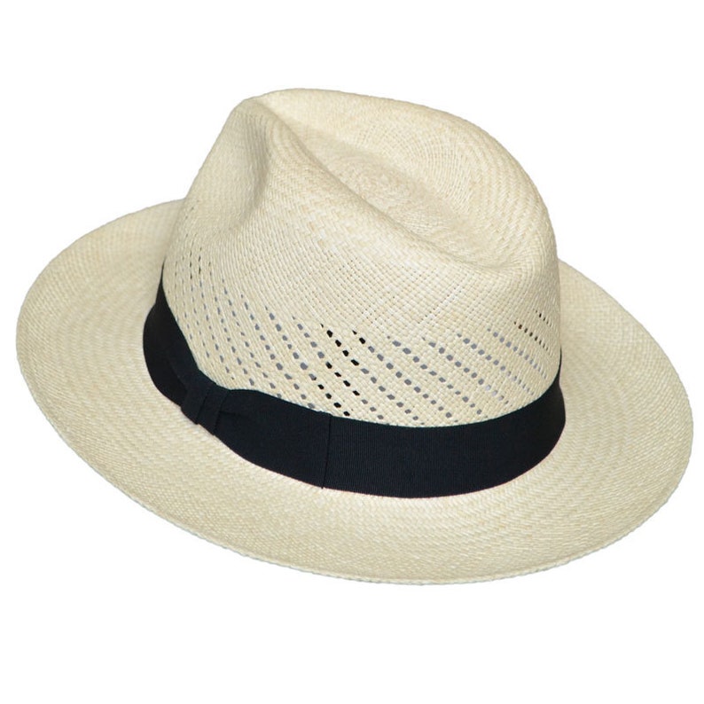 Classic Vented | Original Panama Hat | Brisa Weave | Natural Straw | Black Band | Handwoven in Ecuador | GPH | HatBox Included-BOX PACKING