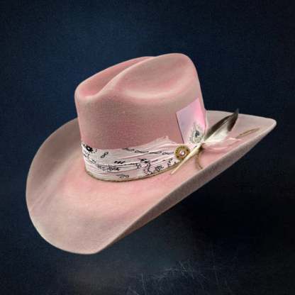 "Pink Ombre Western" Custom Cowboy Hat