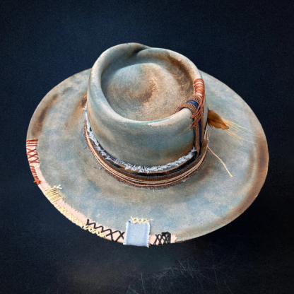 "Teal Tempered" Custom Fedora Hat