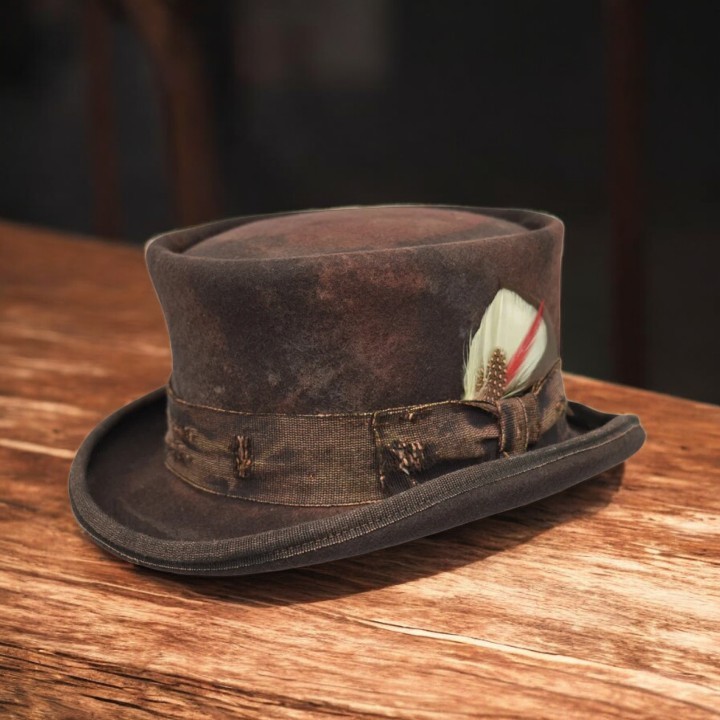 Vintage Western Desert Top Hat