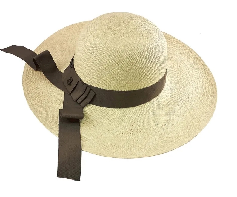 Classic Wide Brim Natrual | Genuine Panama Hat - Brown Band
