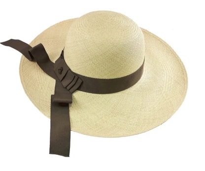 Classic Wide Brim Natrual | Genuine Panama Hat - Brown Band