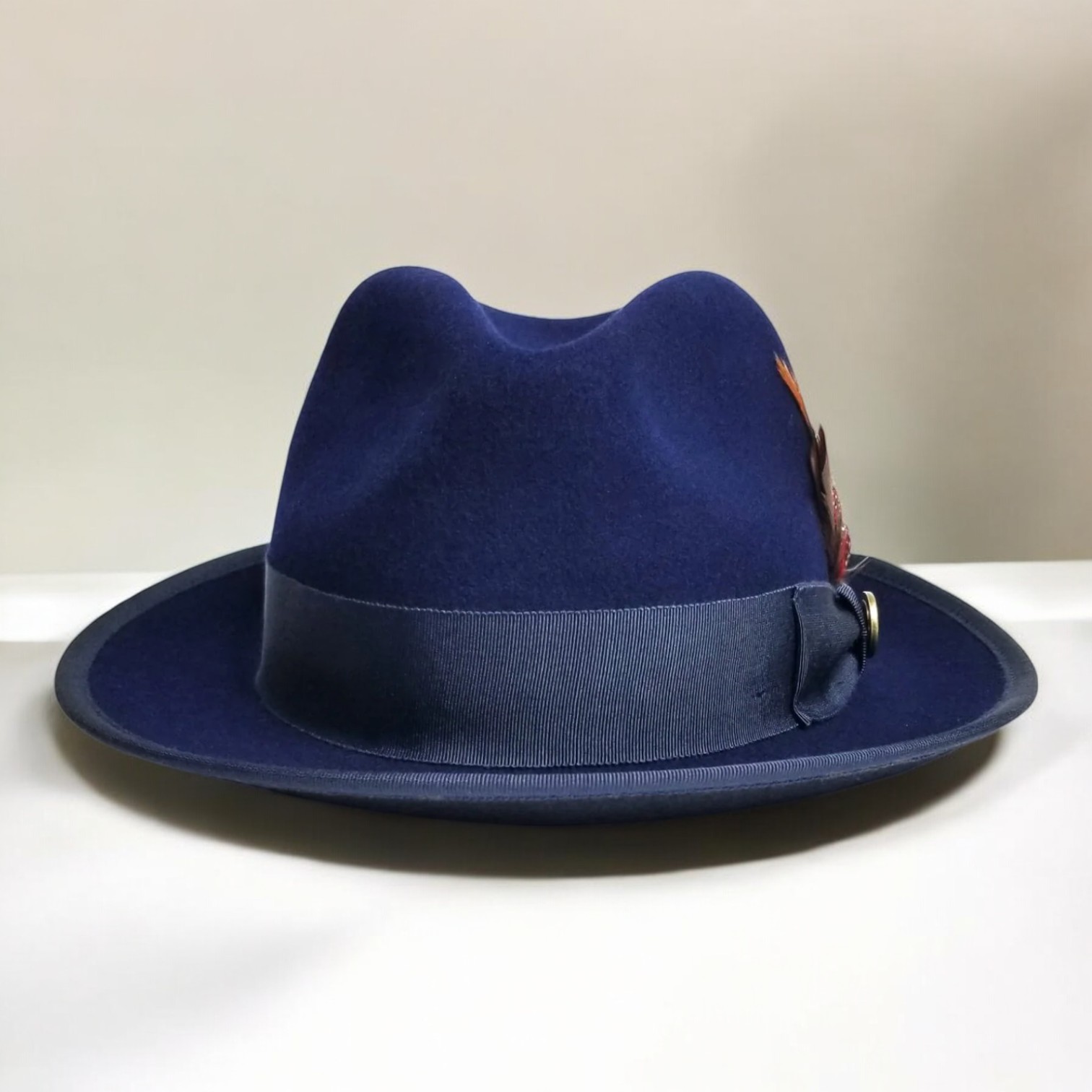 Bikary | Wool Felt Fedora – Navy