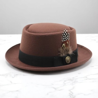 Cliff Bowler Hat-Brown