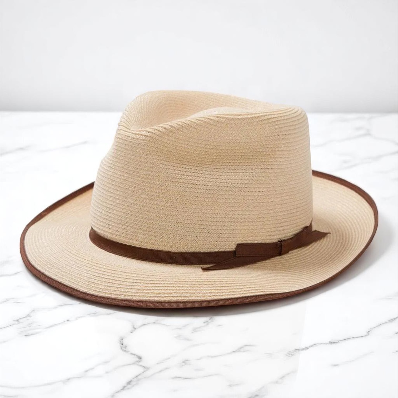 Can be rolls up for packing | Panama Fedora - Natural