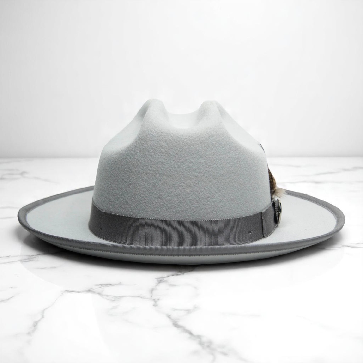 Ranch | Ribbon Fedora Hat - Platinum