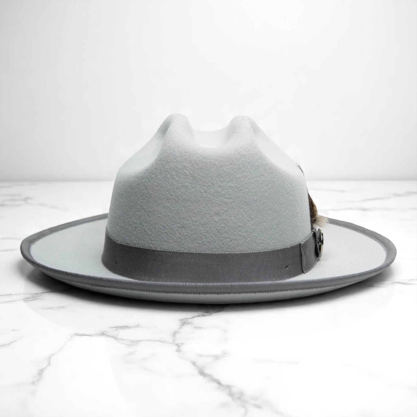 Ranch | Ribbon Fedora Hat - Platinum