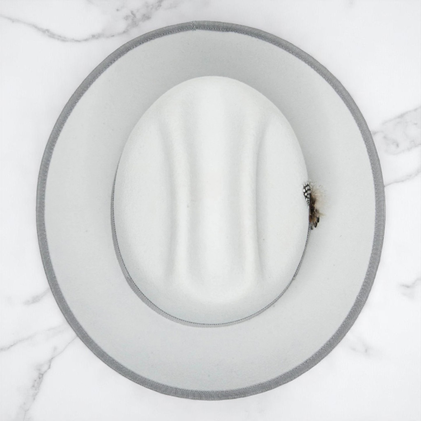 Ranch | Ribbon Fedora Hat - Platinum