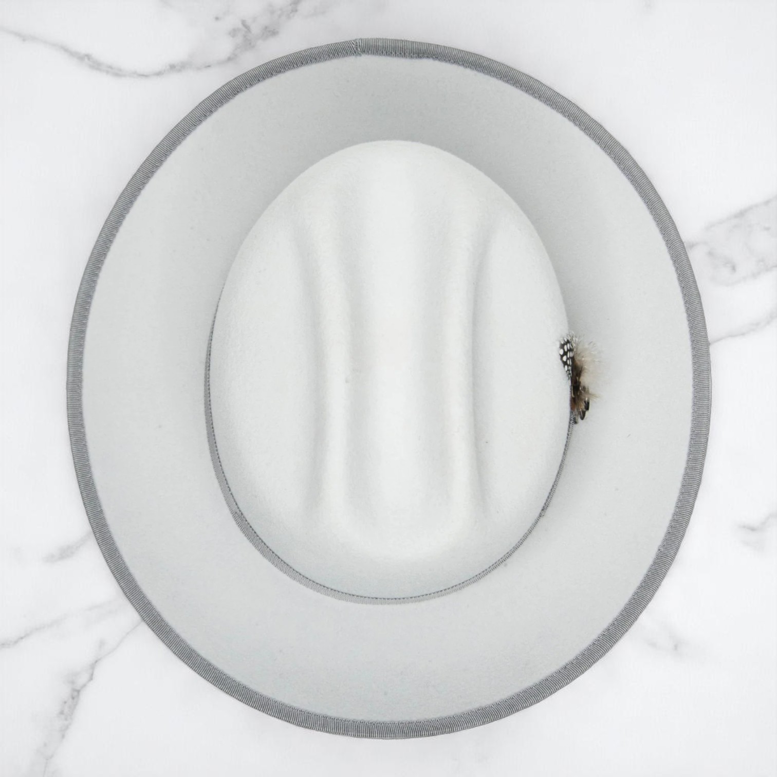 Ranch | Ribbon Fedora Hat - Platinum