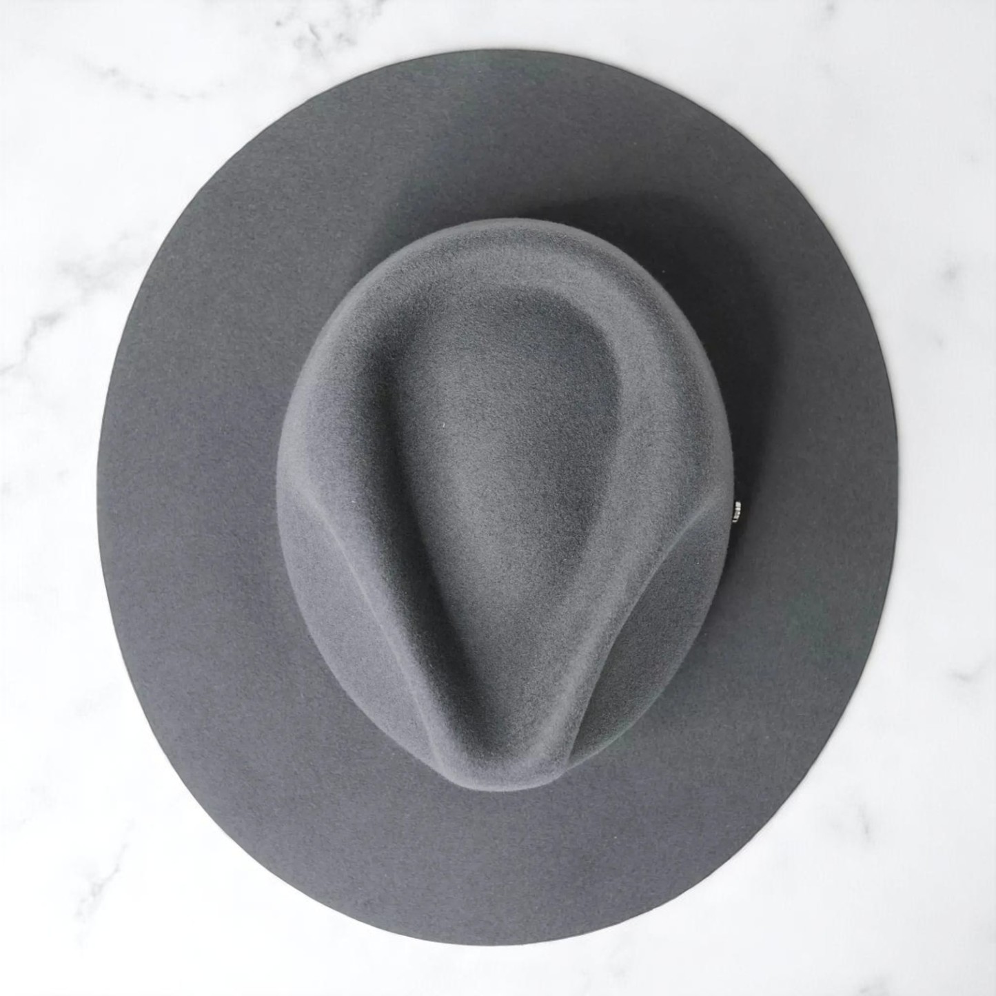 Griffin | Wool Felt Fedora – Dark Grey
