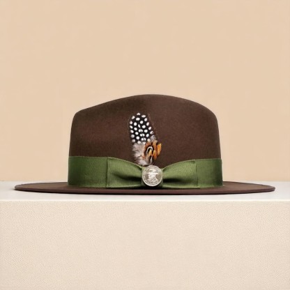 Ferguson | Wool Felt Fedora – Brown