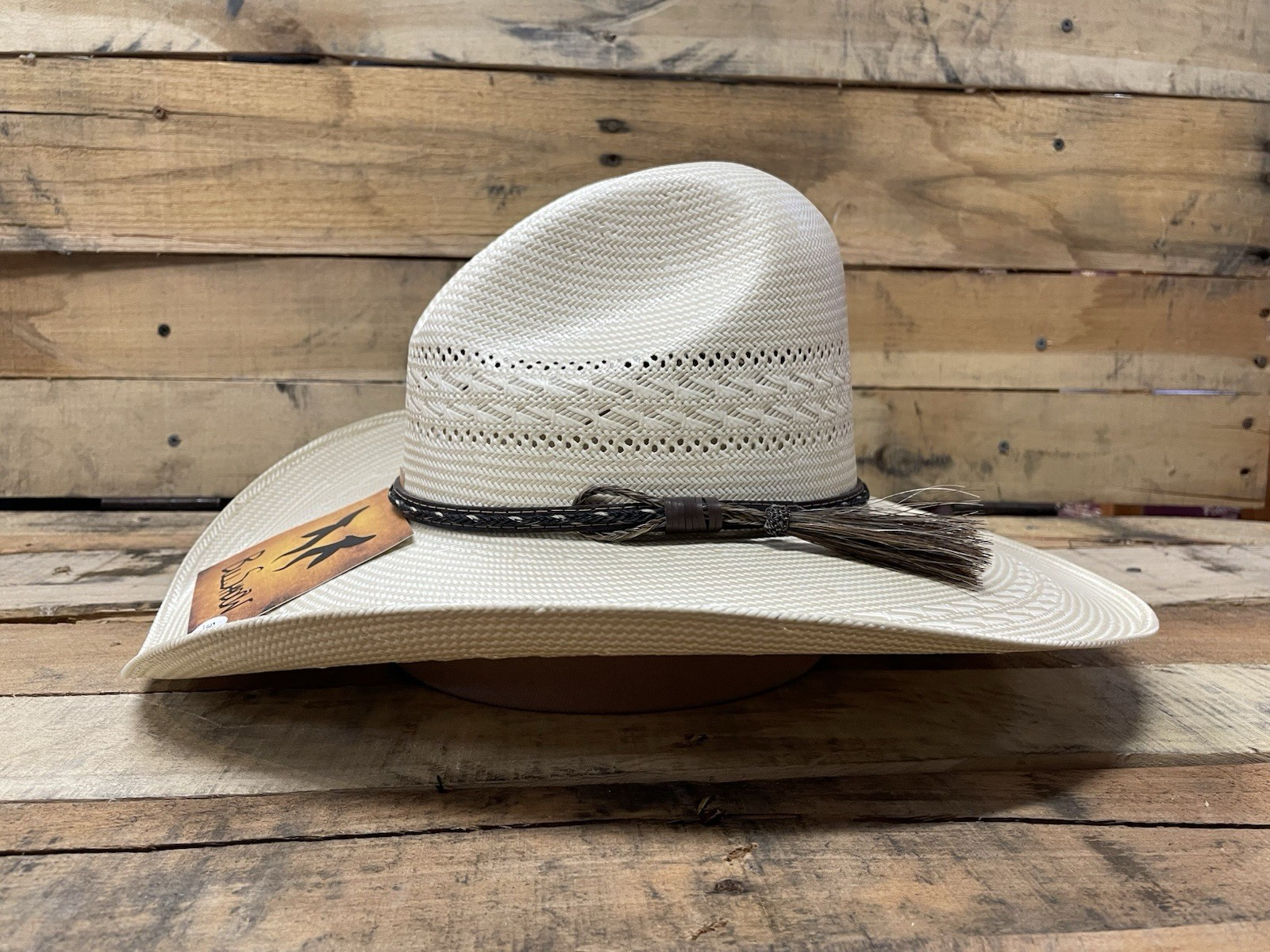 Natural Cowboy Western Straw Hat 750X Gus Style