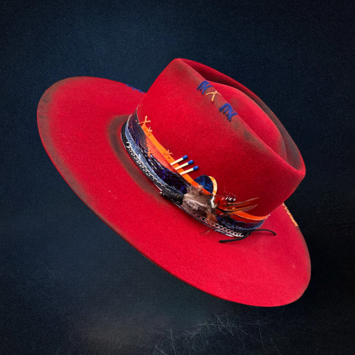 "Flame" Custom Fedora Hat