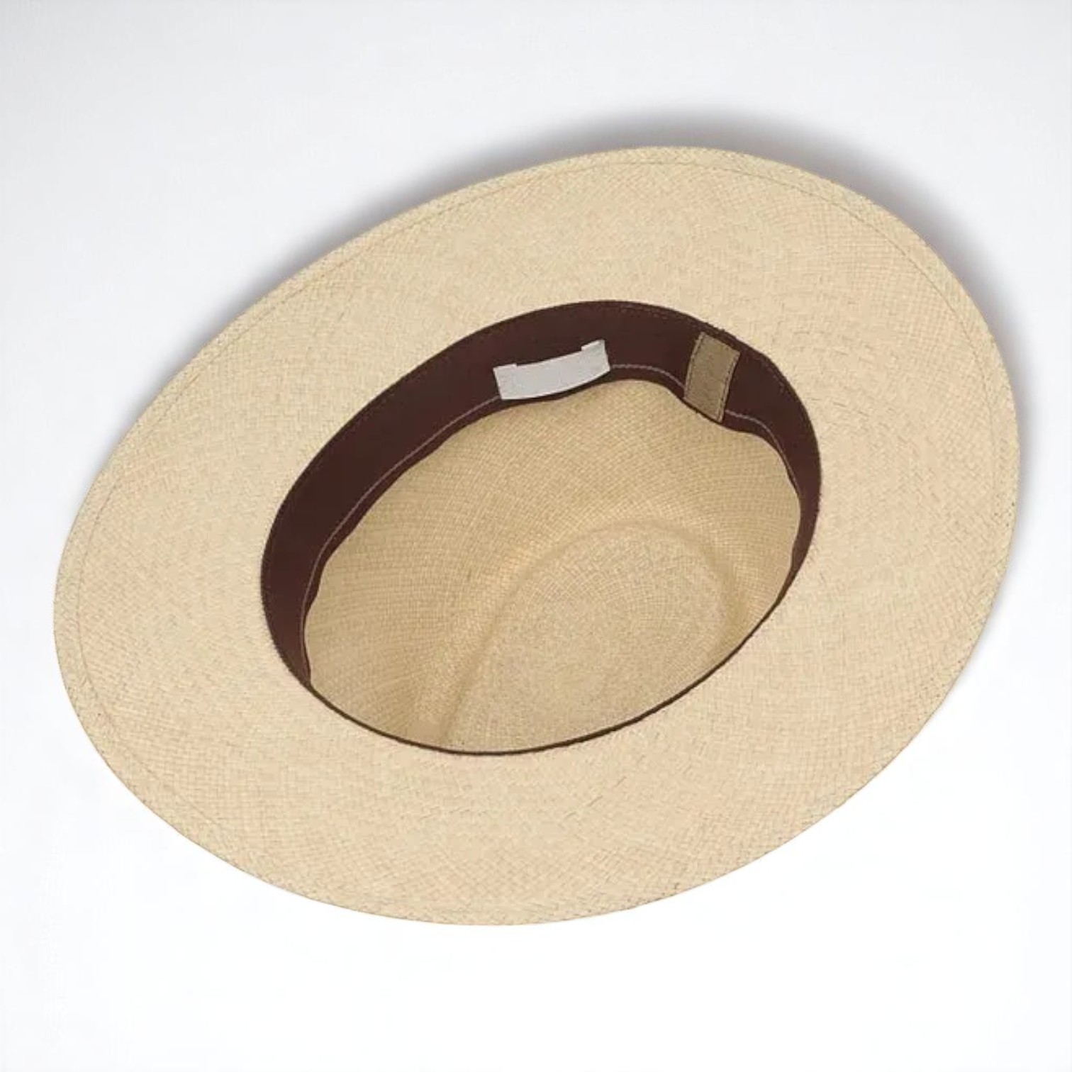 Can be rolls up for packing | Ecuador Straw Panama Hat - Natural