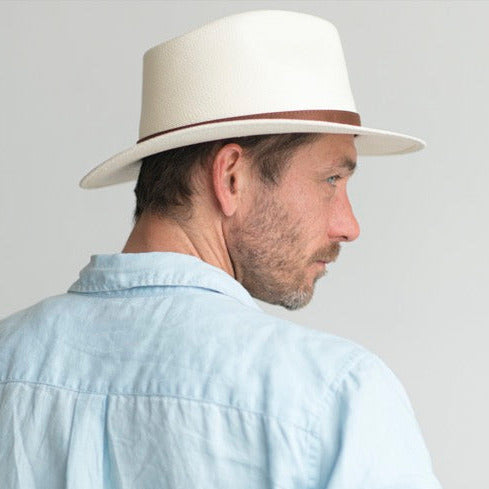 Panama Western Fedora Buttero Leather Band