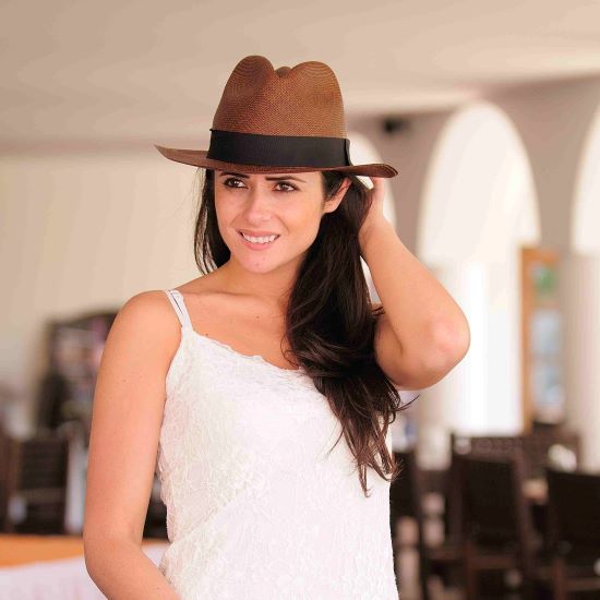 Dark brown-Handmade Panama Hats