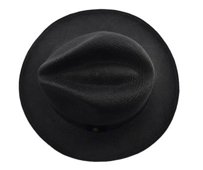 Advanced Original Panama Hat-Black Toquilla Straw-Handwoven in Ecuador