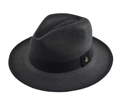 Advanced Original Panama Hat-Black Toquilla Straw-Handwoven in Ecuador