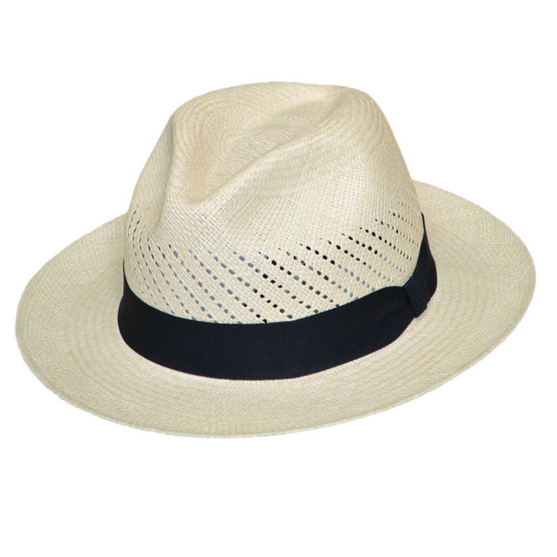 Classic Vented | Original Panama Hat | Brisa Weave | Natural Straw | Black Band | Handwoven in Ecuador | GPH | HatBox Included-BOX PACKING