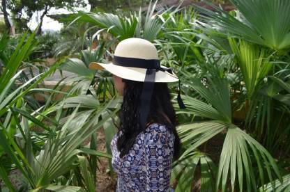 Classy Wide Brim Natural | Black Band | Genuine Panama Hat | Toquilla Straw | Handwoven in Ecuador - EA - HatBox Included