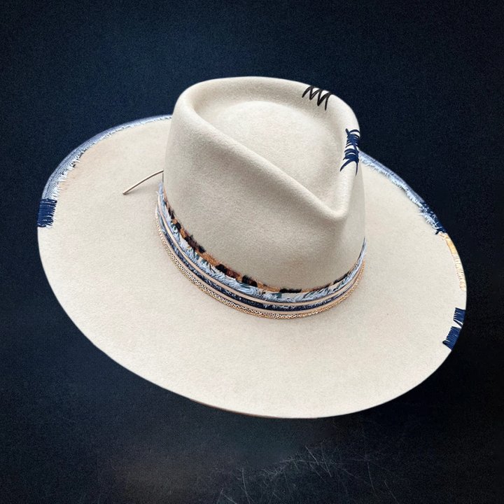 "Cloud" Custom Fedora Hat