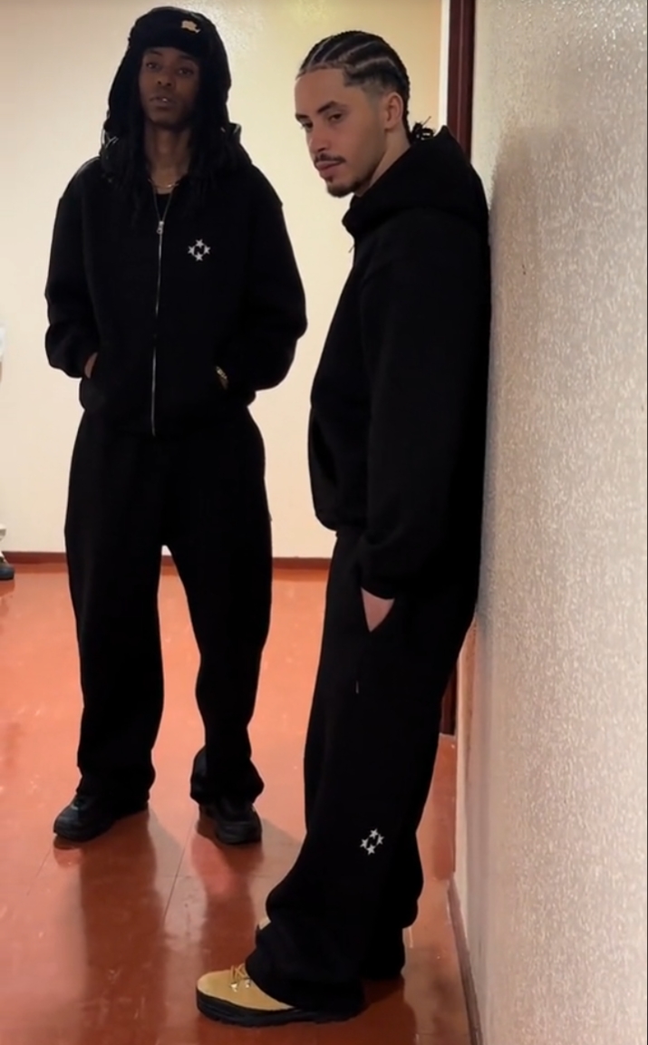 Zipper Hoodie Sweatpants Set 