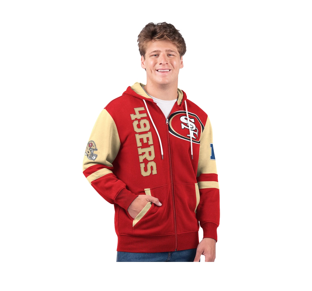 Last day of clearance!!💝Buy more, save more✨NFL Full Zip Hooded Sweatshirt（Buy 2 get 1 free）