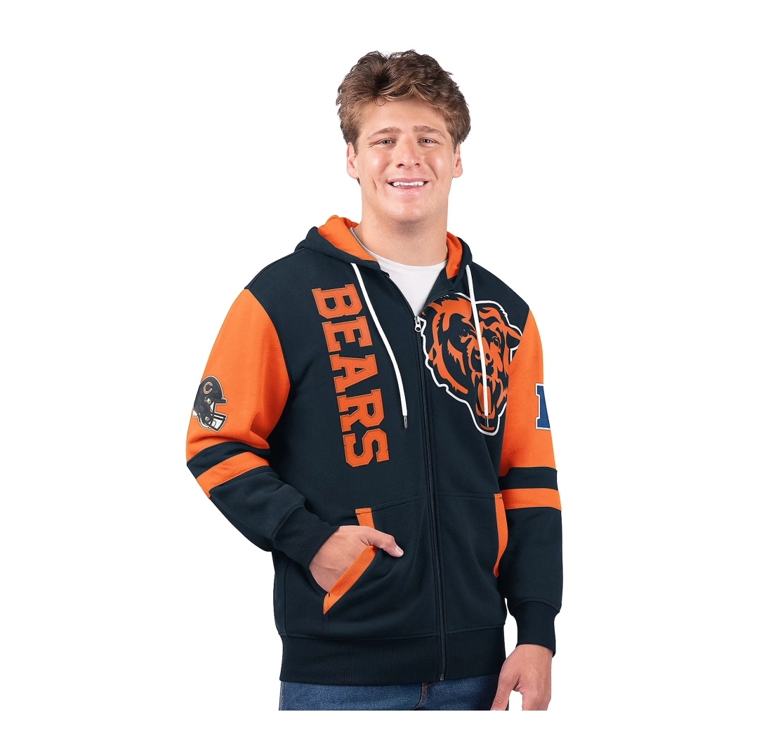 Last day of clearance!!💝Buy more, save more✨NFL Full Zip Hooded Sweatshirt（Buy 2 get 1 free）