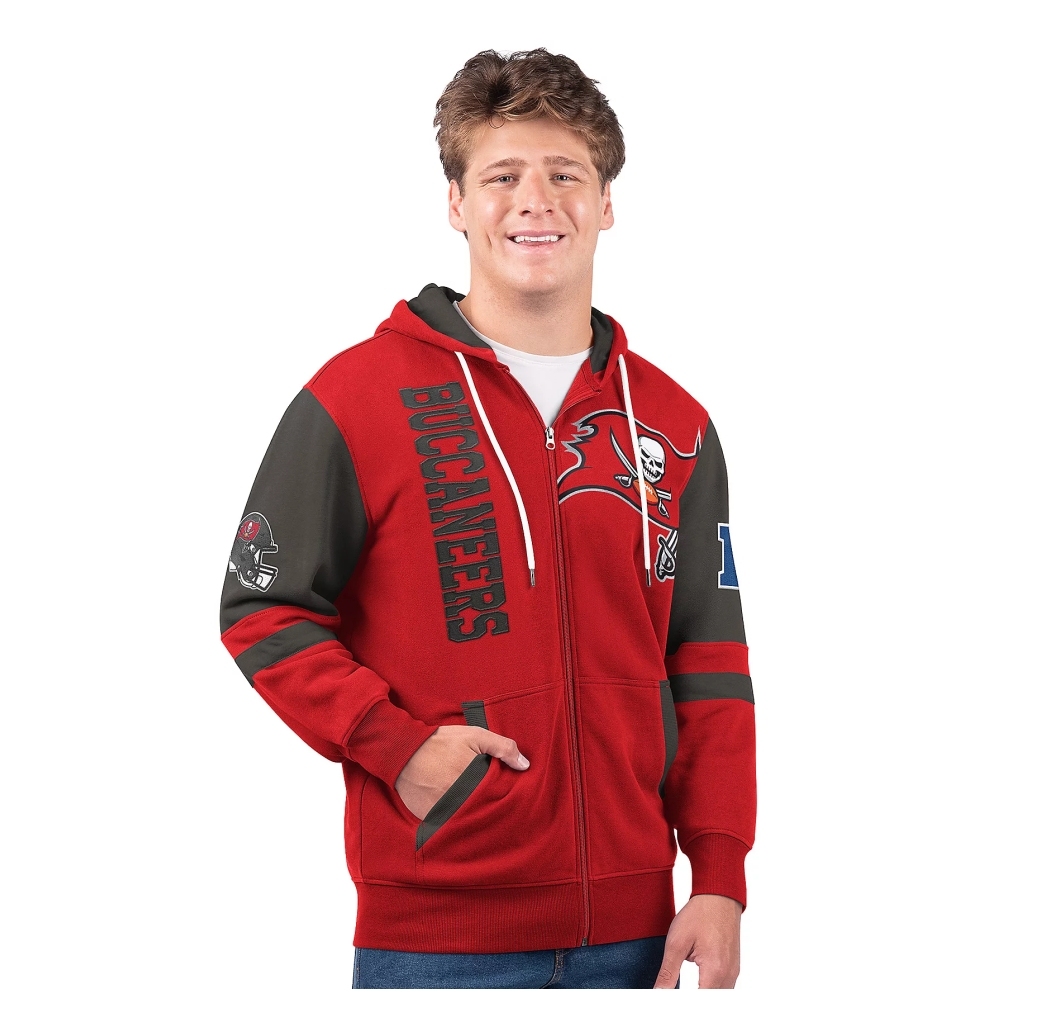 Last day of clearance!!💝Buy more, save more✨NFL Full Zip Hooded Sweatshirt（Buy 2 get 1 free）