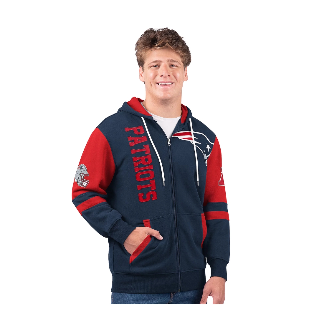 Last day of clearance!!💝Buy more, save more✨NFL Full Zip Hooded Sweatshirt（Buy 2 get 1 free）