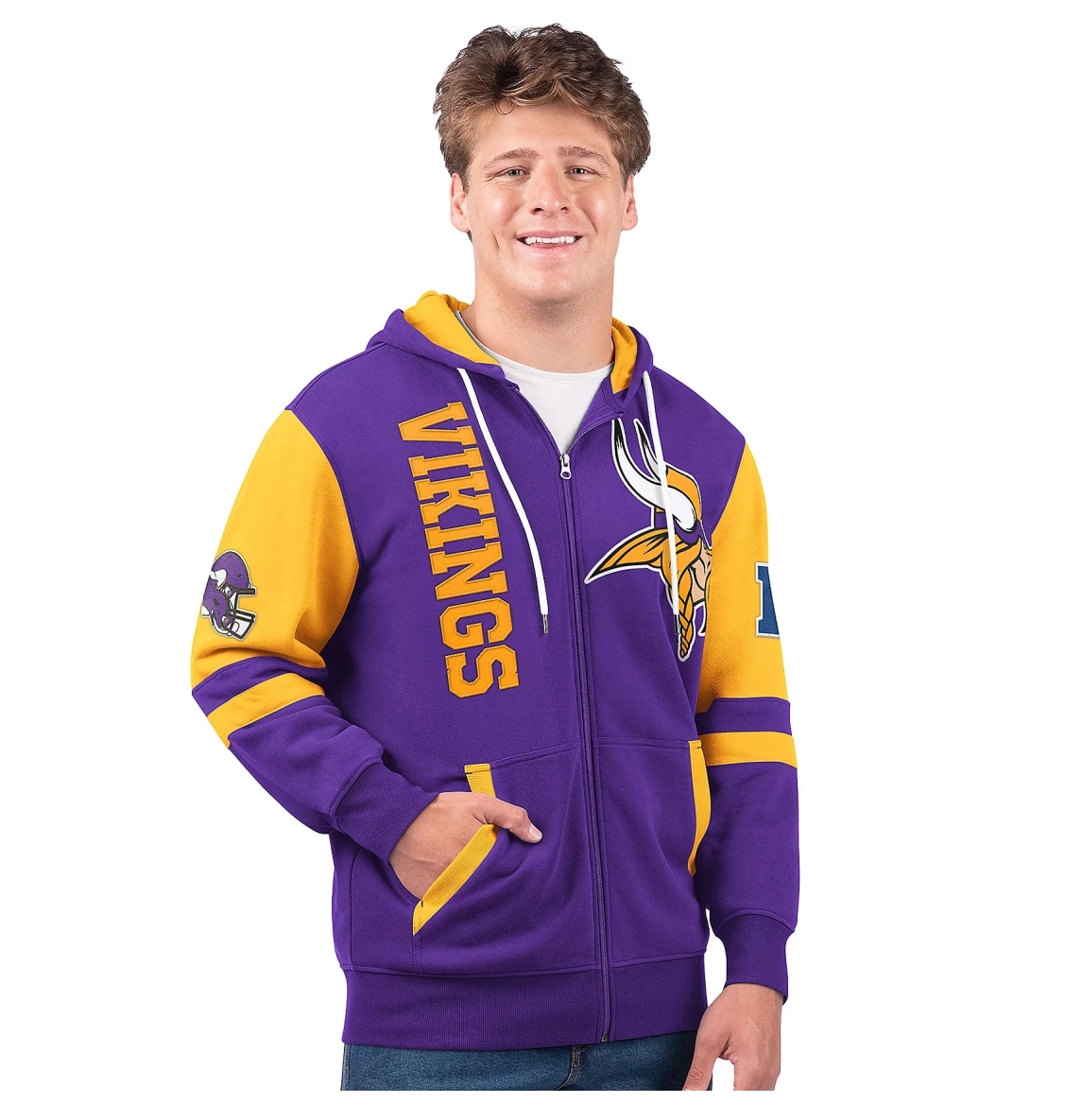 Last day of clearance!!💝Buy more, save more✨NFL Full Zip Hooded Sweatshirt（Buy 2 get 1 free）