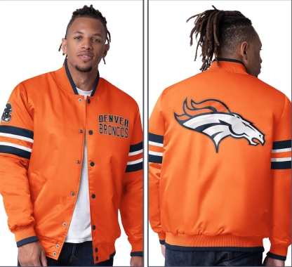 💝💝Last day of clearance!!💝Buy more, save more✨Starter Satin Twill Snap Front Jacket（Buy 2 get 1 free）