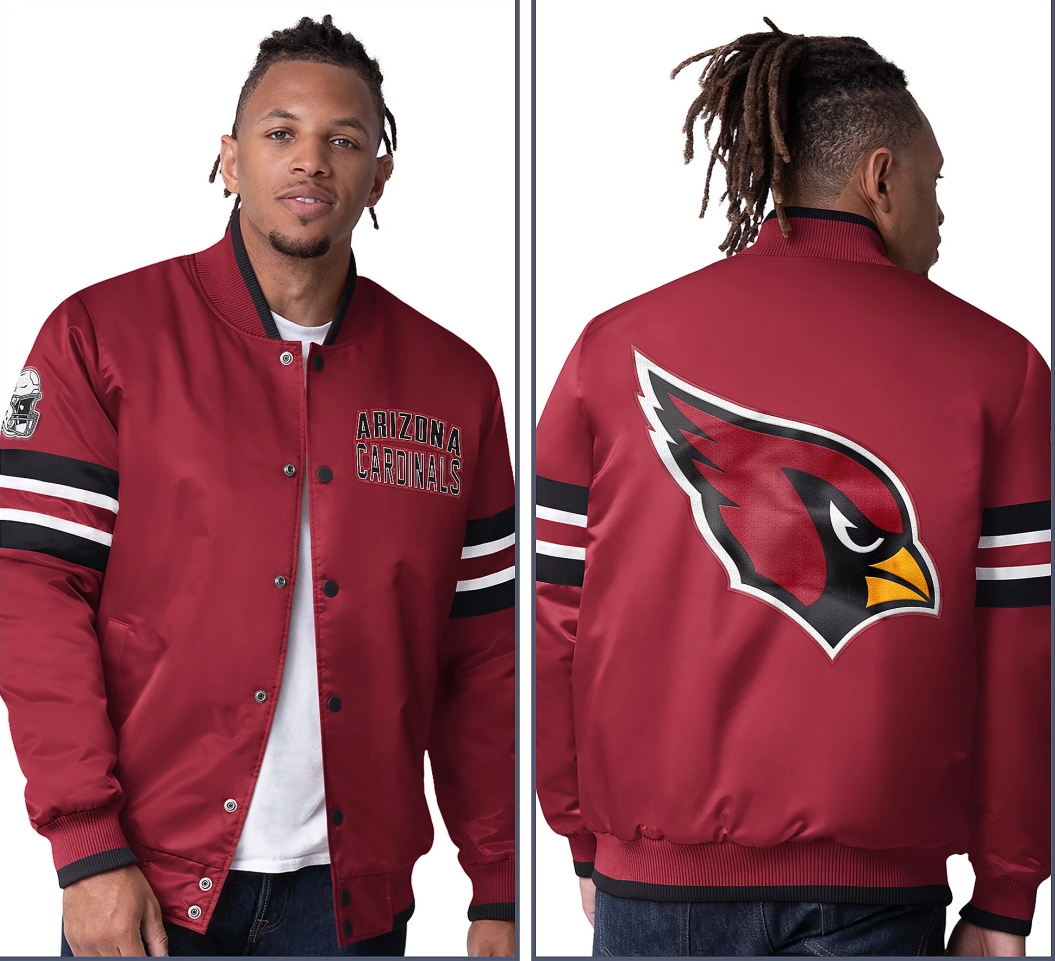 💝💝Last day of clearance!!💝Buy more, save more✨Starter Satin Twill Snap Front Jacket（Buy 2 get 1 free）