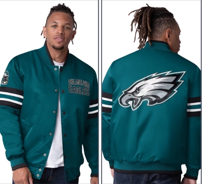 💝💝Last day of clearance!!💝Buy more, save more✨Starter Satin Twill Snap Front Jacket（Buy 2 get 1 free）