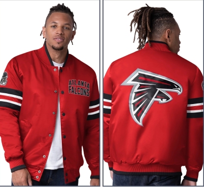 💝💝Last day of clearance!!💝Buy more, save more✨Starter Satin Twill Snap Front Jacket（Buy 2 get 1 free）