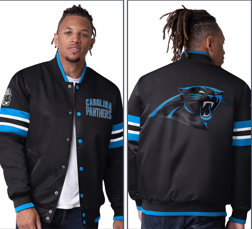 💝💝Last day of clearance!!💝Buy more, save more✨Starter Satin Twill Snap Front Jacket（Buy 2 get 1 free）