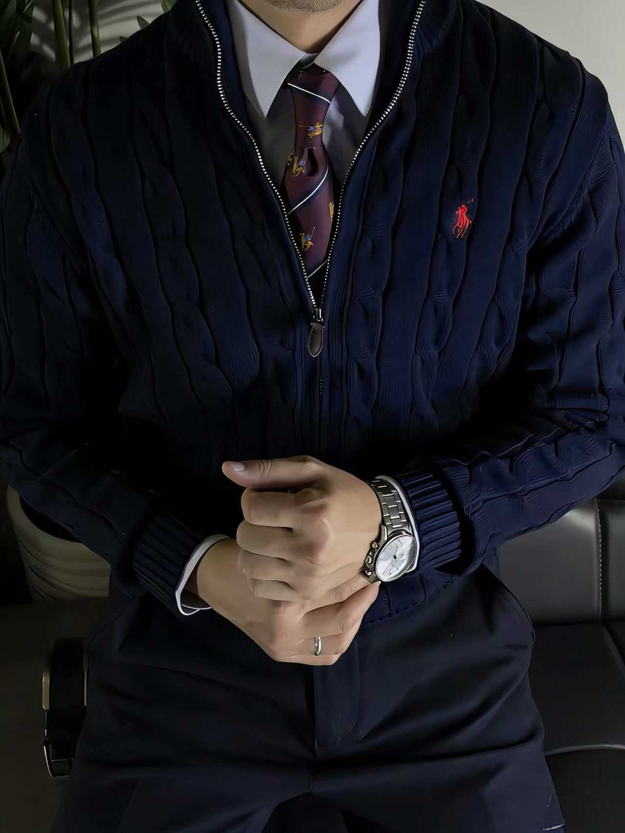 Quarter-zip sweater (Old Money style)Quarter-zip sweater (Old Money style)