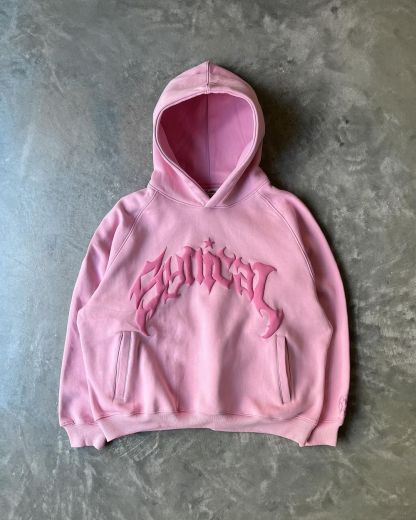 Puff Print Monochrome Reborn Pullover Hoodie
