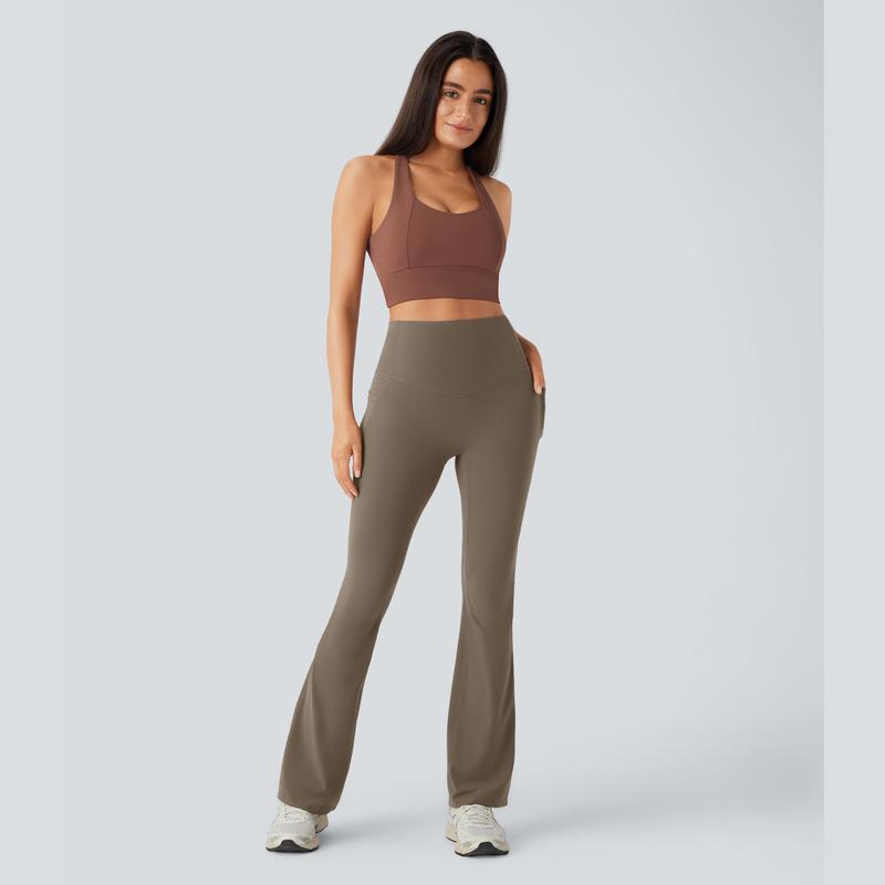 UltraSculpt™ SoCinched High Waisted Tummy Control Pocket Shaping Yoga Bootcut Leggings