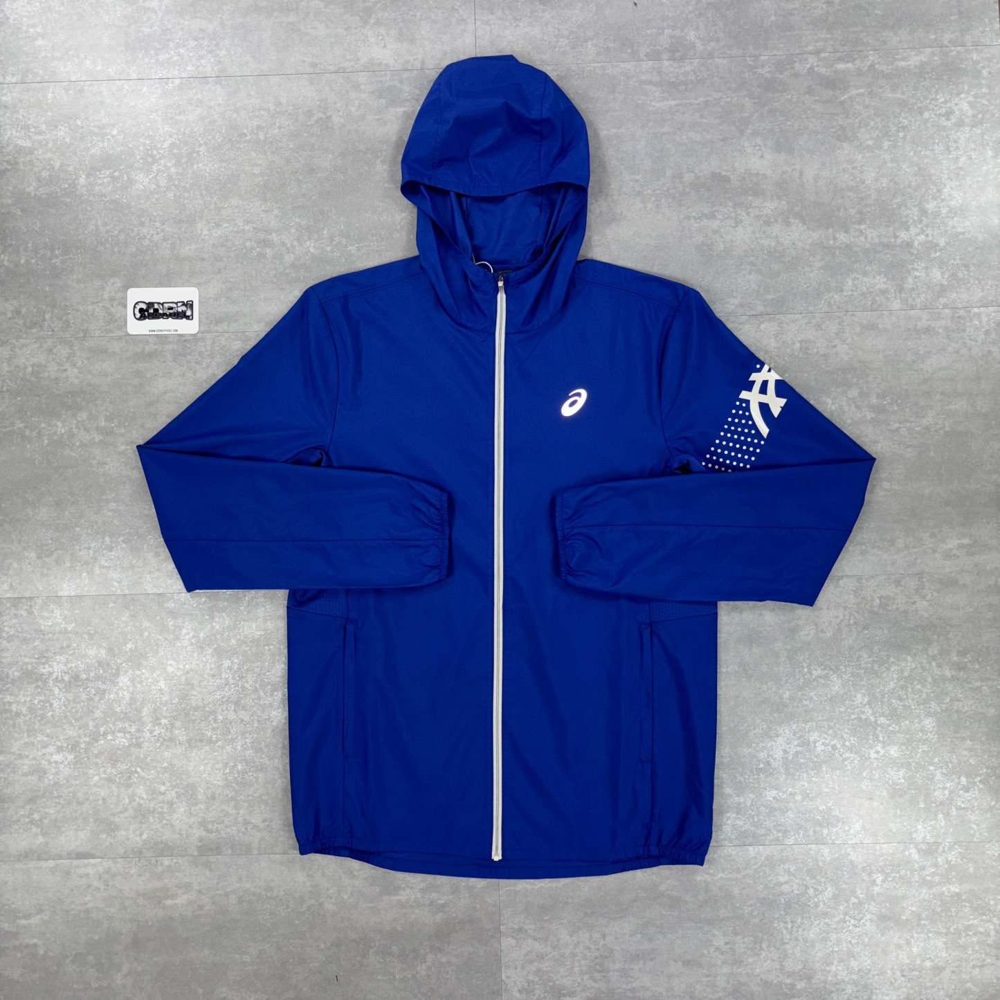 Asics Icon Windbreaker Jacket Dark Cobalt & Black Asics Run Pants Set