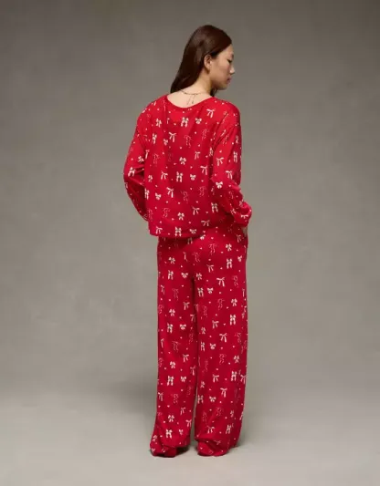 AE Luxe Plush Long-Sleeve & Pant PJ Set