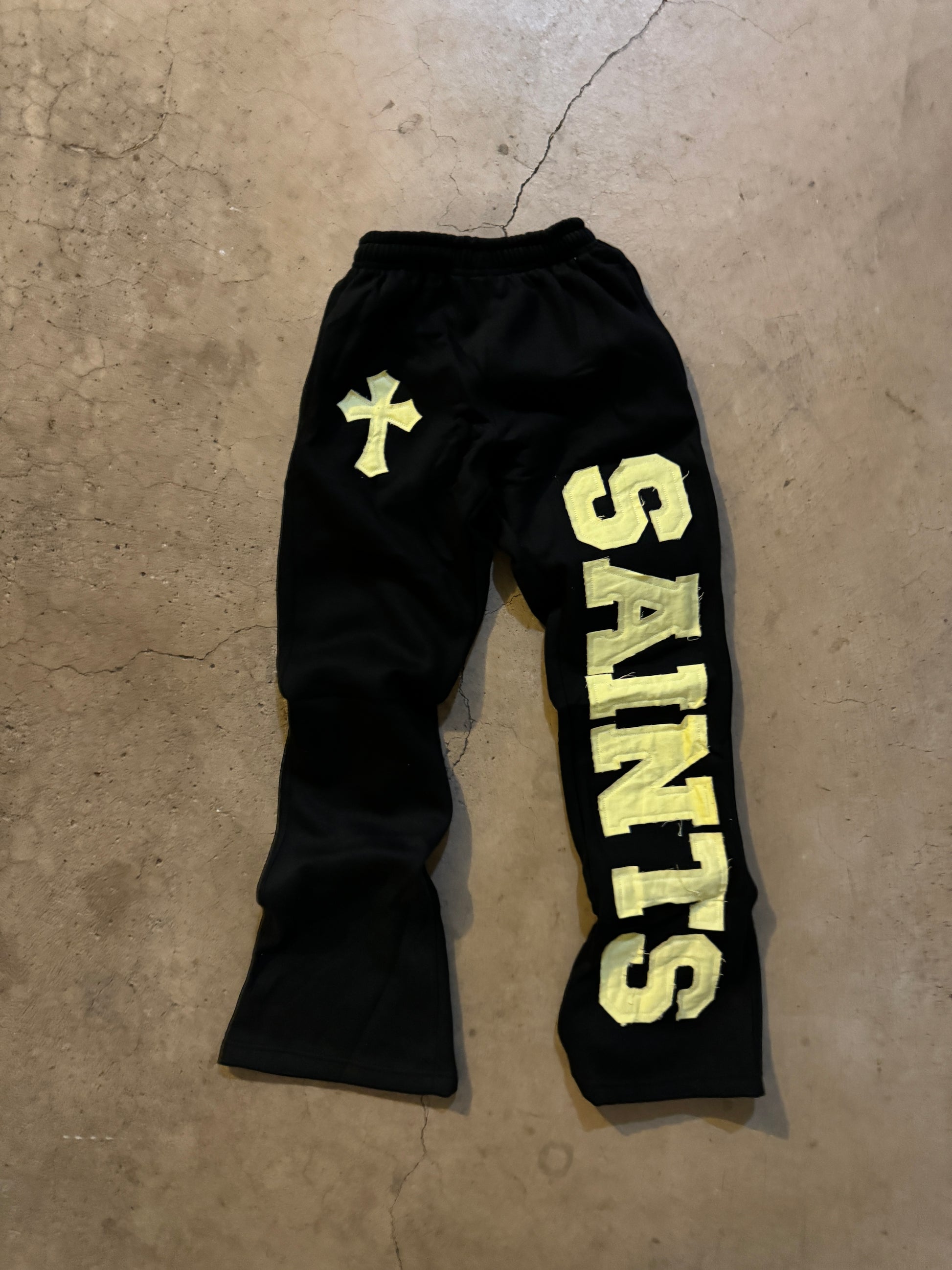 TWO PIECE SET-“SAINTS” CROOKED ZIP UP HOODIE&PANT v2