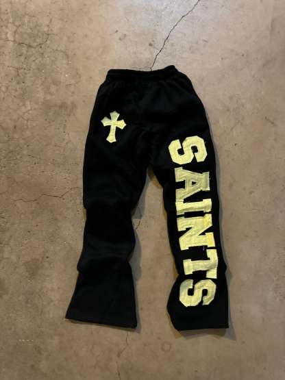 TWO PIECE SET-“SAINTS” CROOKED ZIP UP HOODIE&PANT v2