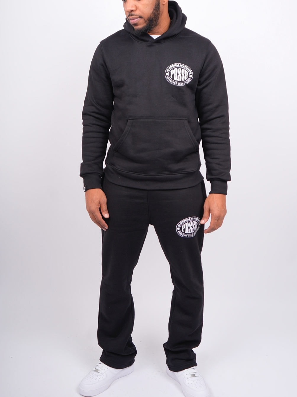 Men's casual long-sleeved hoodie set