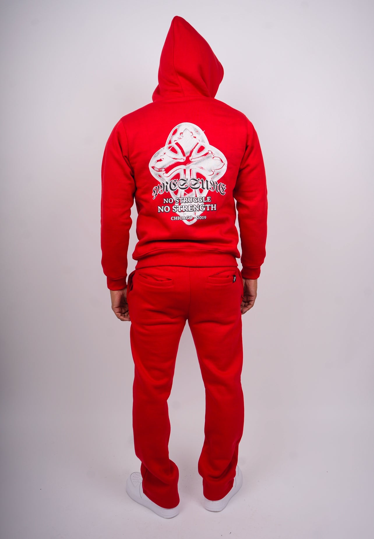 Men's casual long-sleeved hoodie set