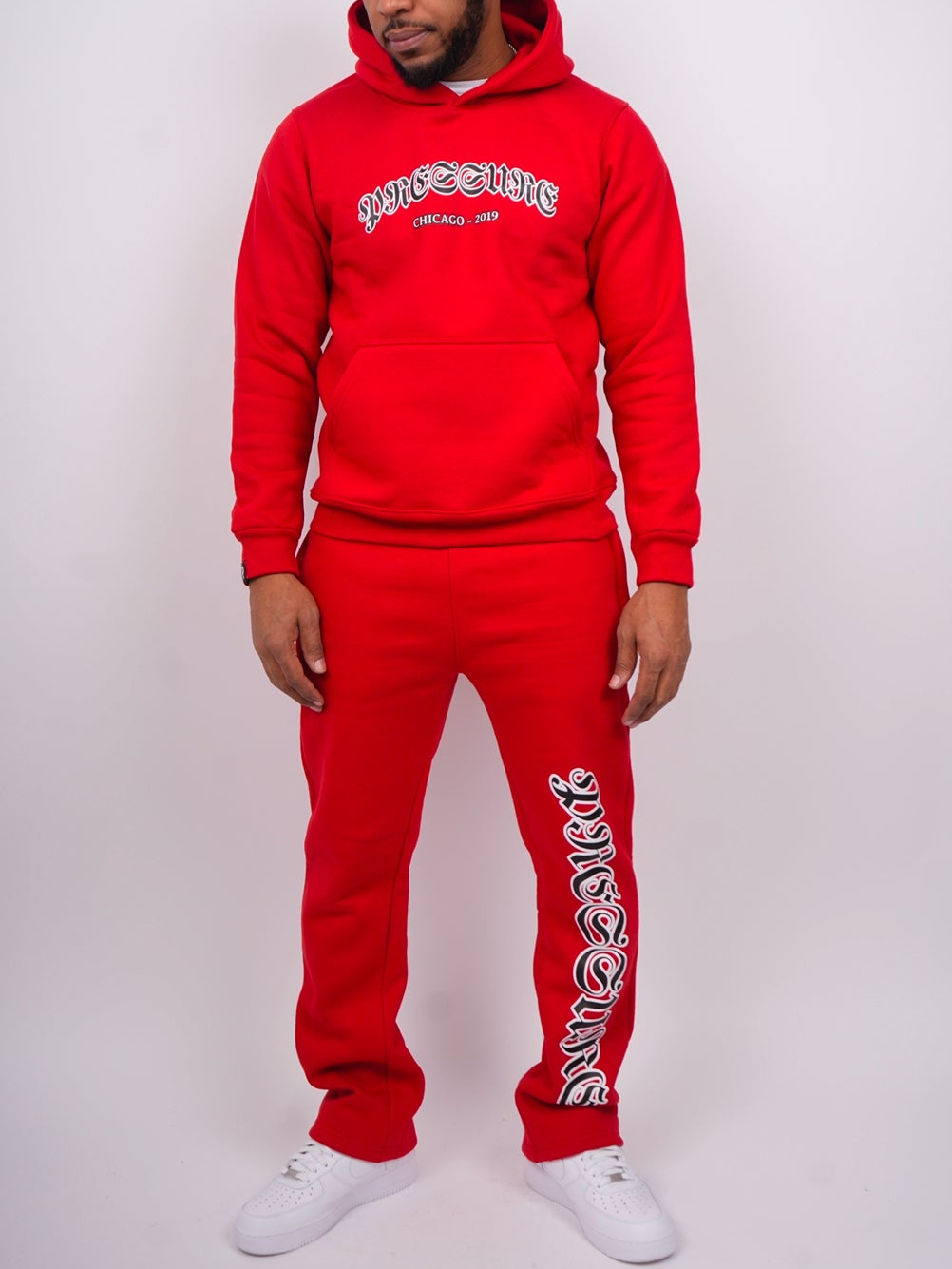 Men's casual long-sleeved hoodie set