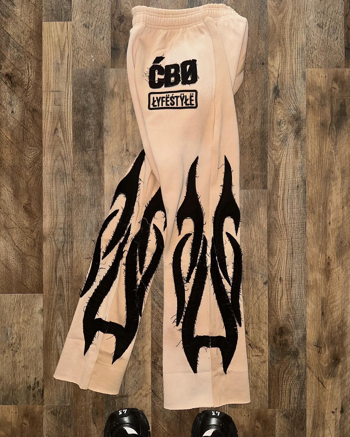 Patchwork casual hoodie set