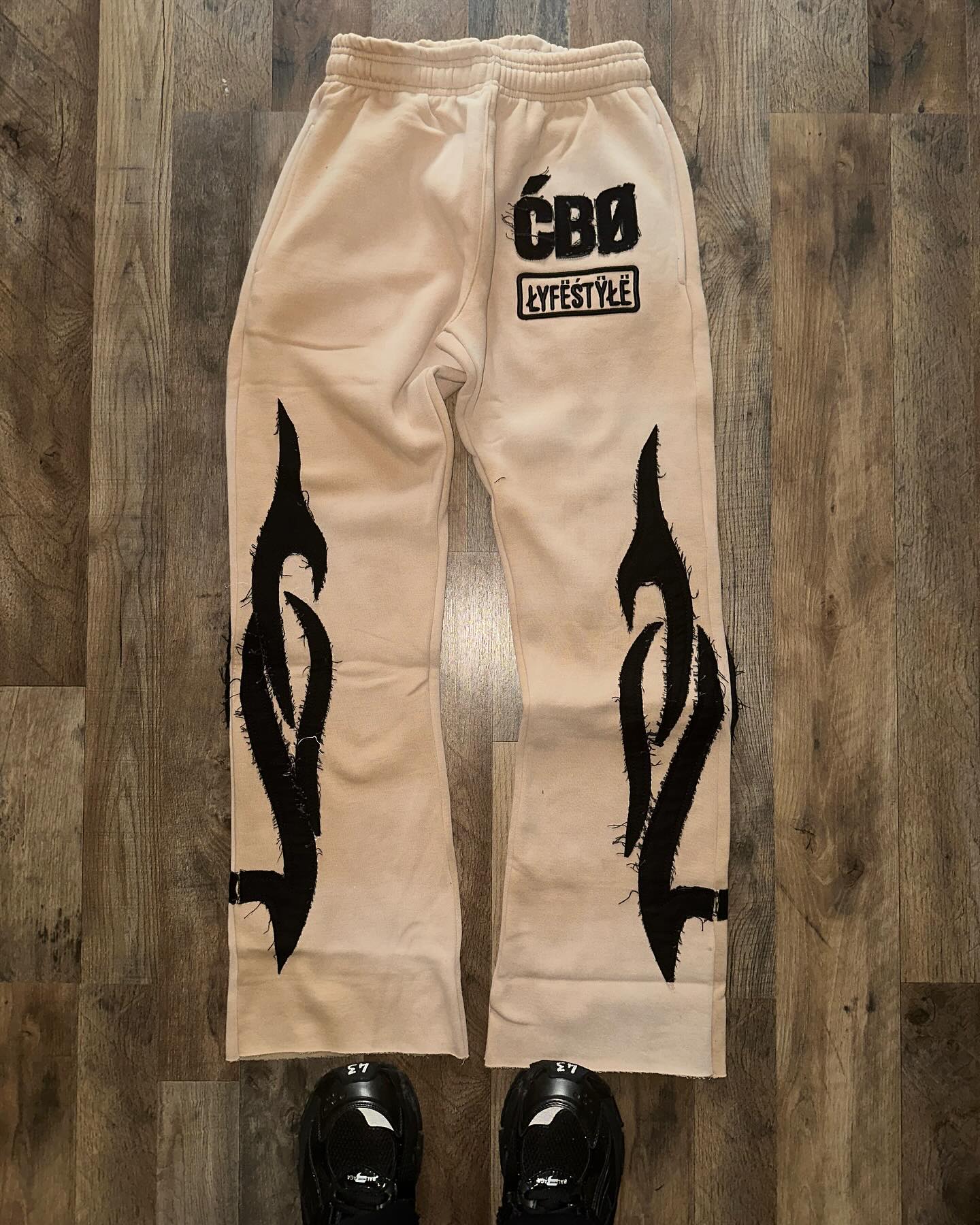 Patchwork casual hoodie set