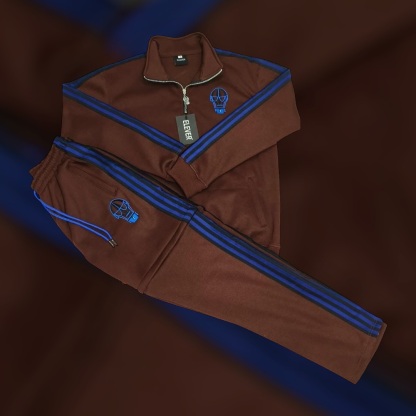 Patchwork casual hoodie set