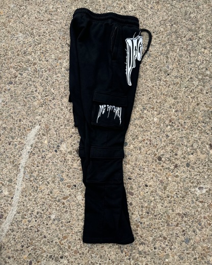 Casual pants with zipper bottoms